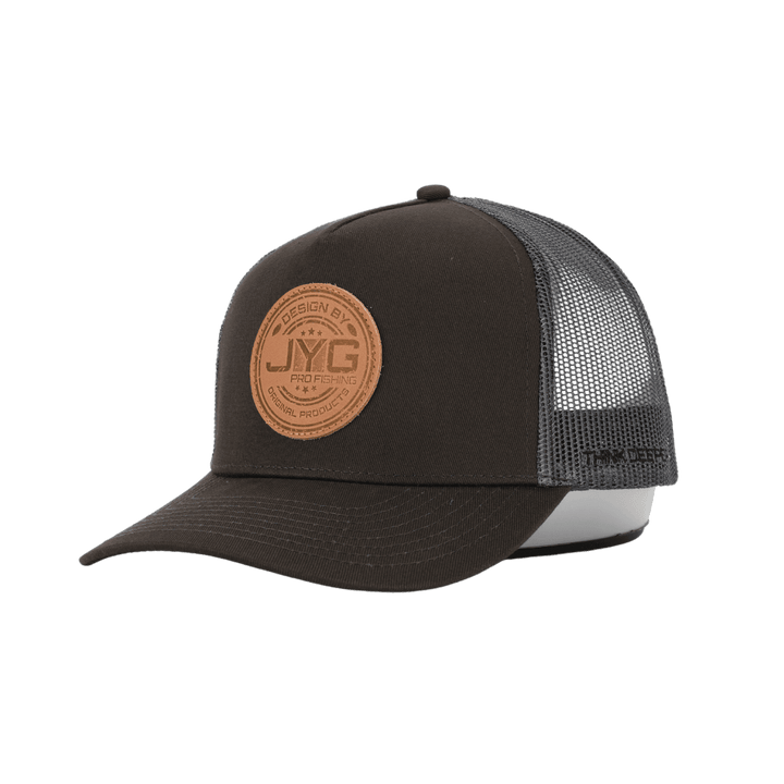 Leather Patch Cap Dunkelgrau