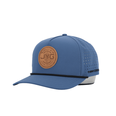 Leather Patch Navy Hat