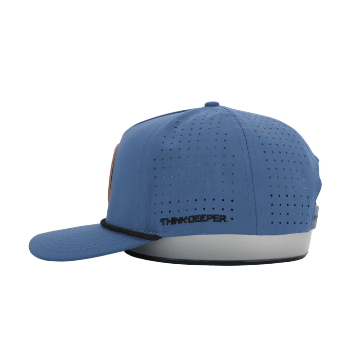 Leather Patch Cap Navy