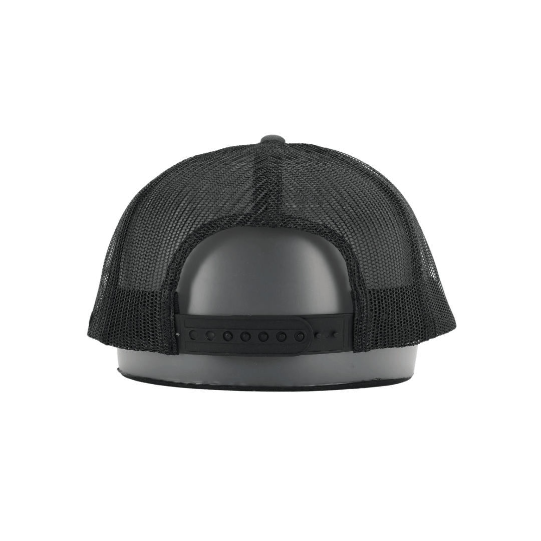 Casquette Trucker Vert/Noir en Cuir Écusson Drapeau