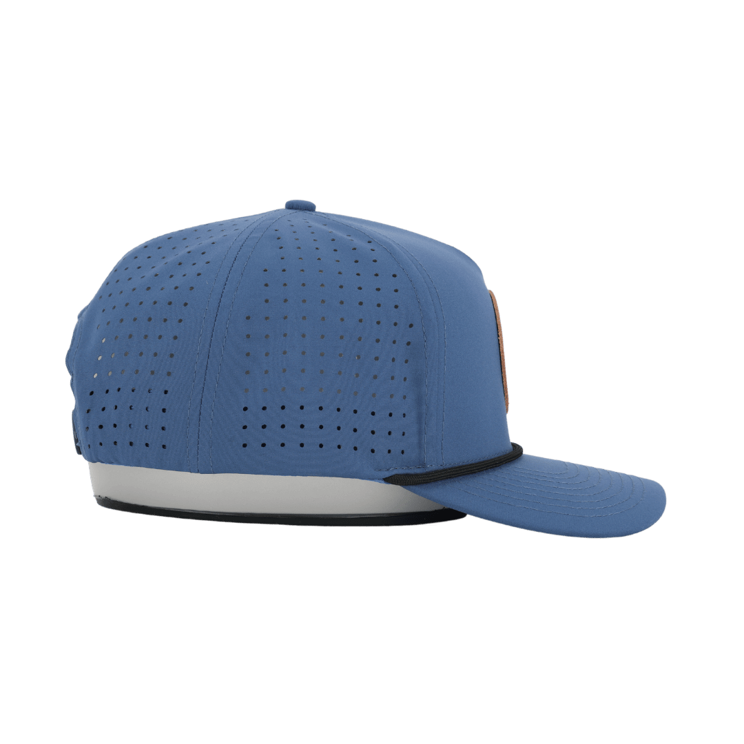 Leather Patch Cap Navy