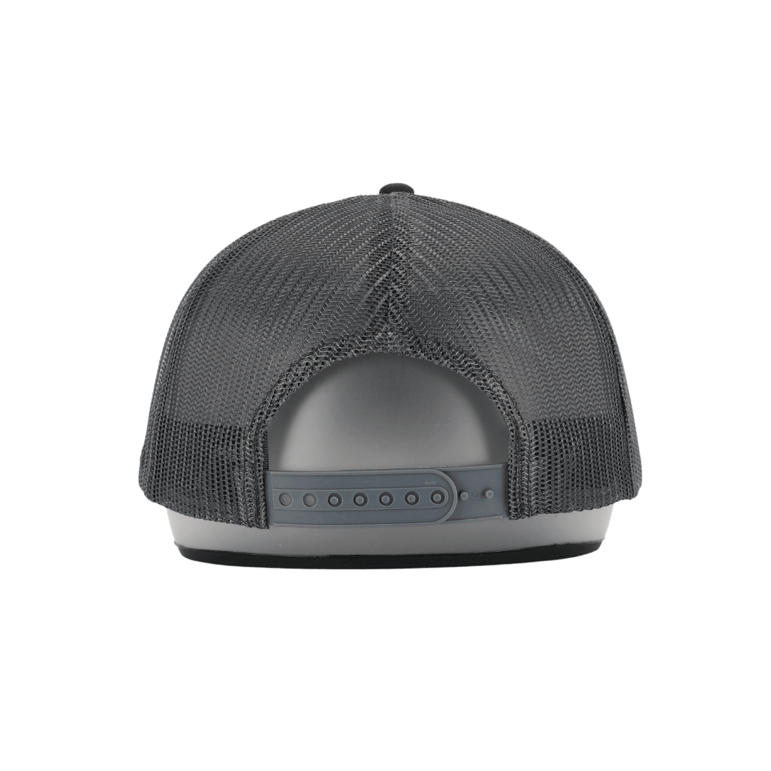 Leather Patch Cap Dunkelgrau