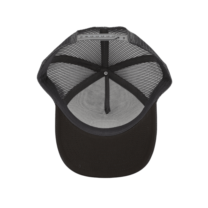 Leather Patch Cap Dunkelgrau