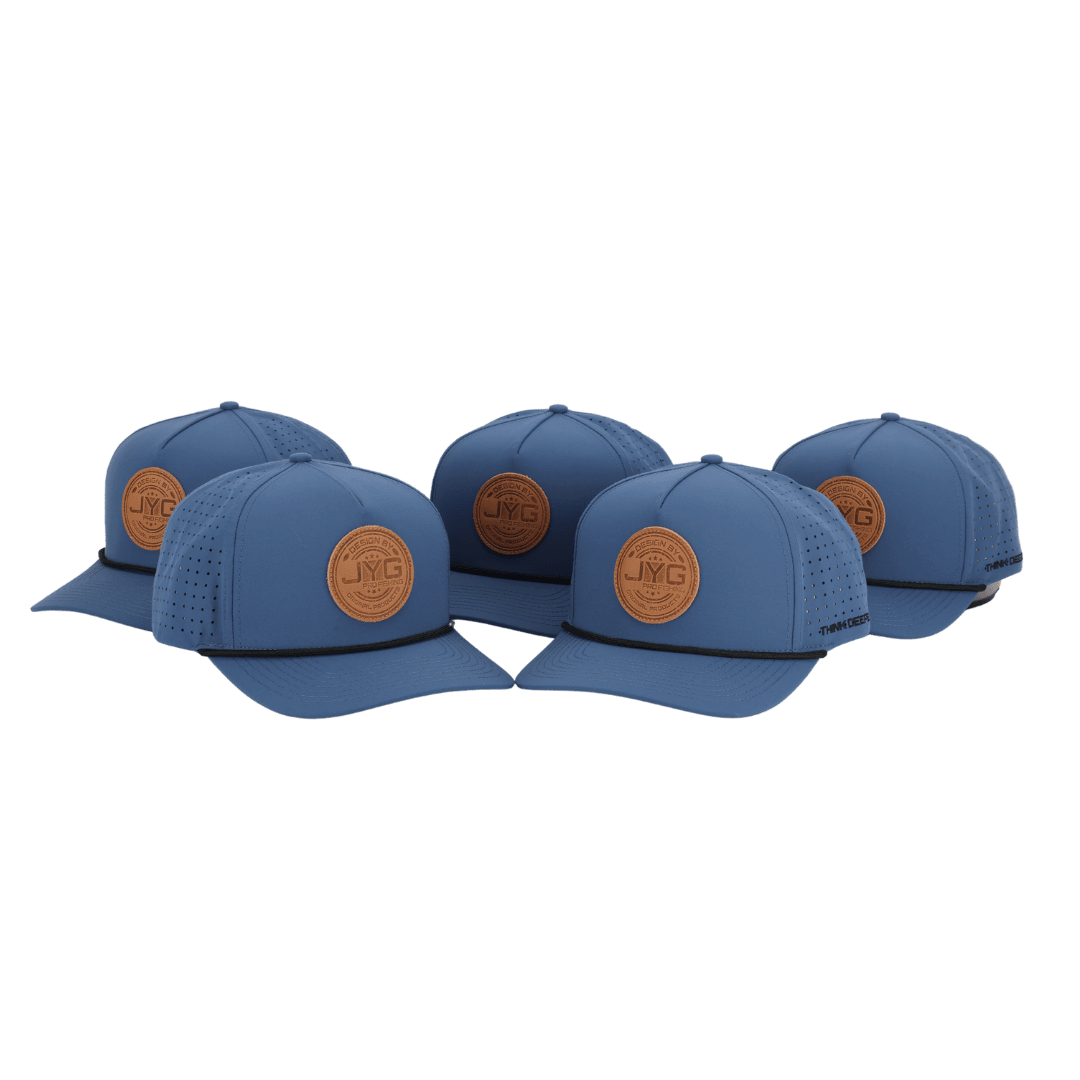 Leather Patch Cap Navy