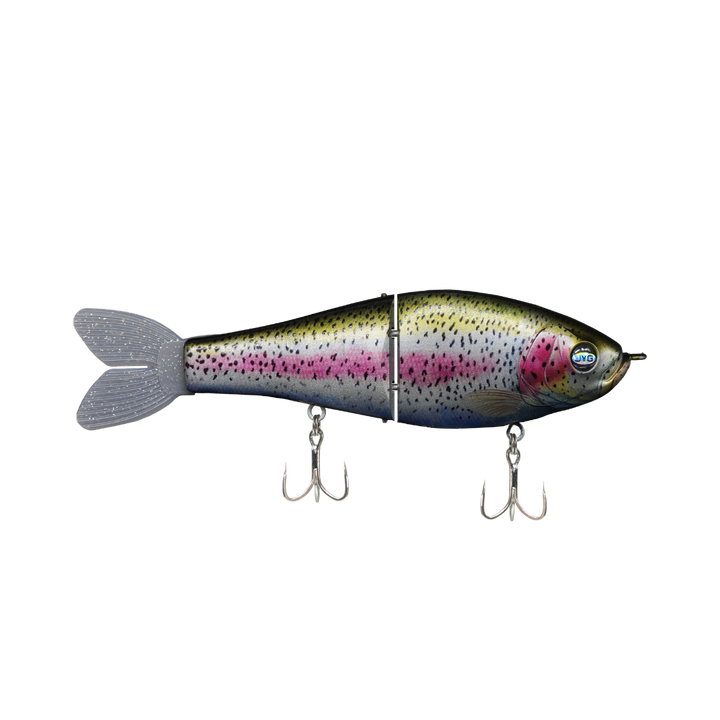 JYG GLYDE 8" 3oz glide bait in Rainbow Trout colour