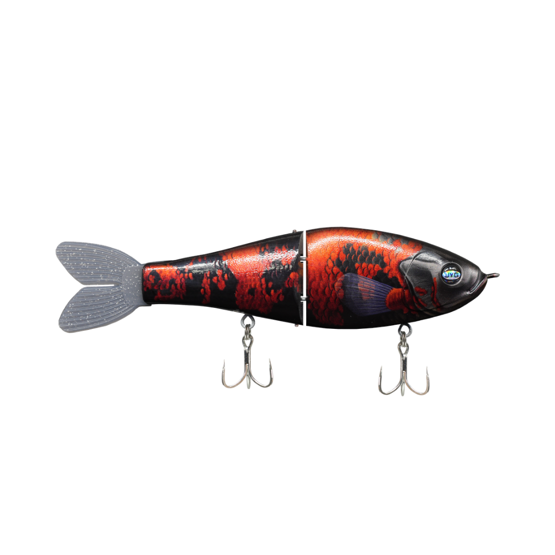 JYG GLYDE 8" 3oz glide bait in Tiger Oscar colour