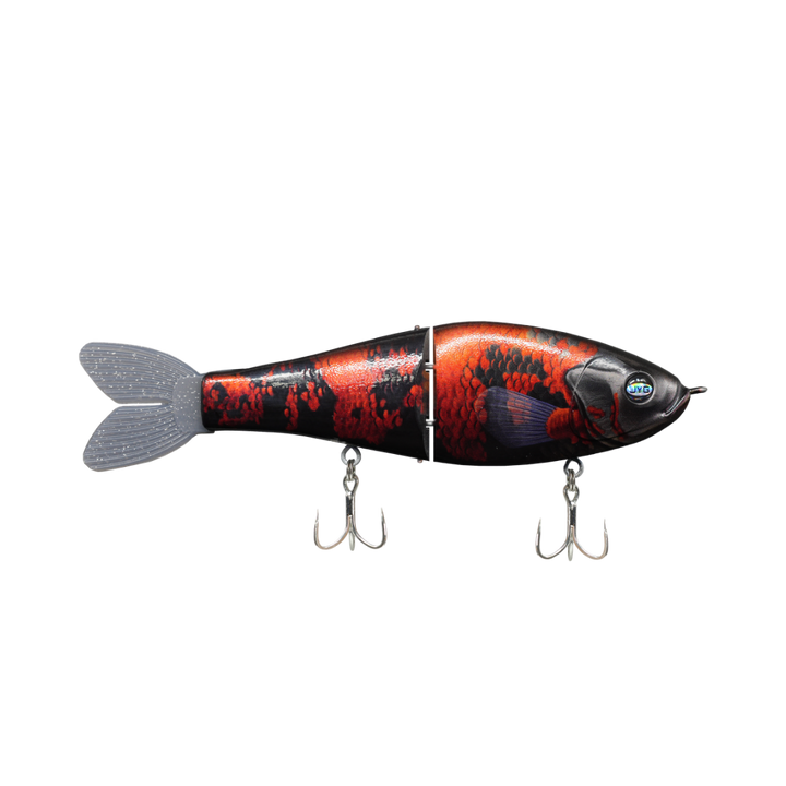 JYG GLYDE 8" 3oz glide bait in Tiger Oscar colour