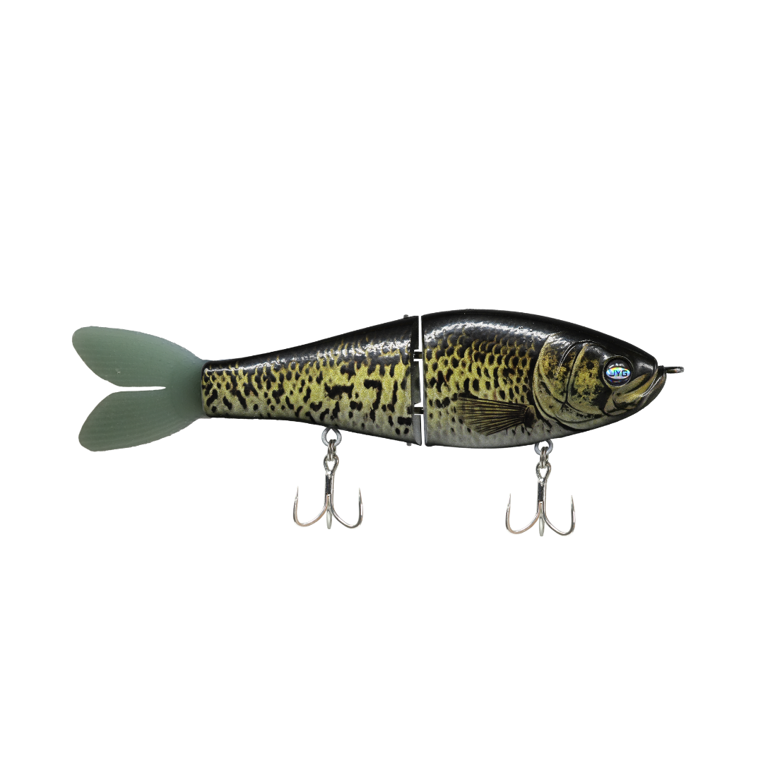JYG GLYDE 8" 3oz glide bait in Crappie colour