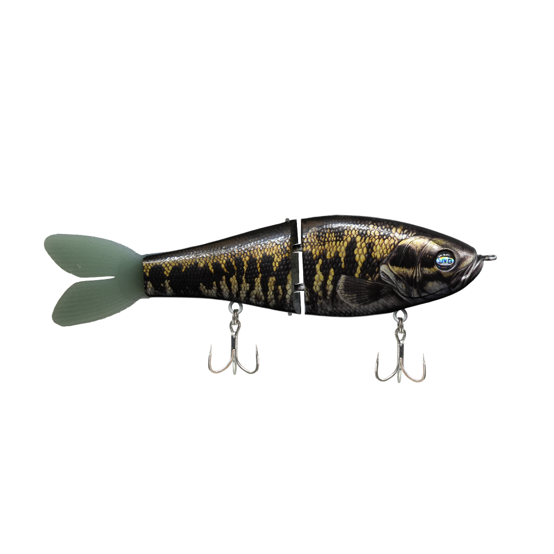 JYG GLYDE 8" 3oz glide bait in Suwannee Bass colour