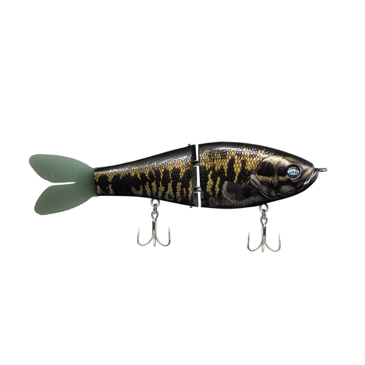 JYG GLYDE 8" 3oz glide bait in Suwannee Bass colour